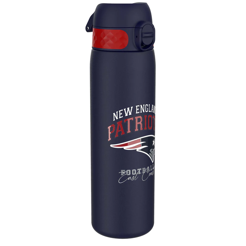 Ion8 Slim Stainless Steel NFL Water Bottle - New England Patriots