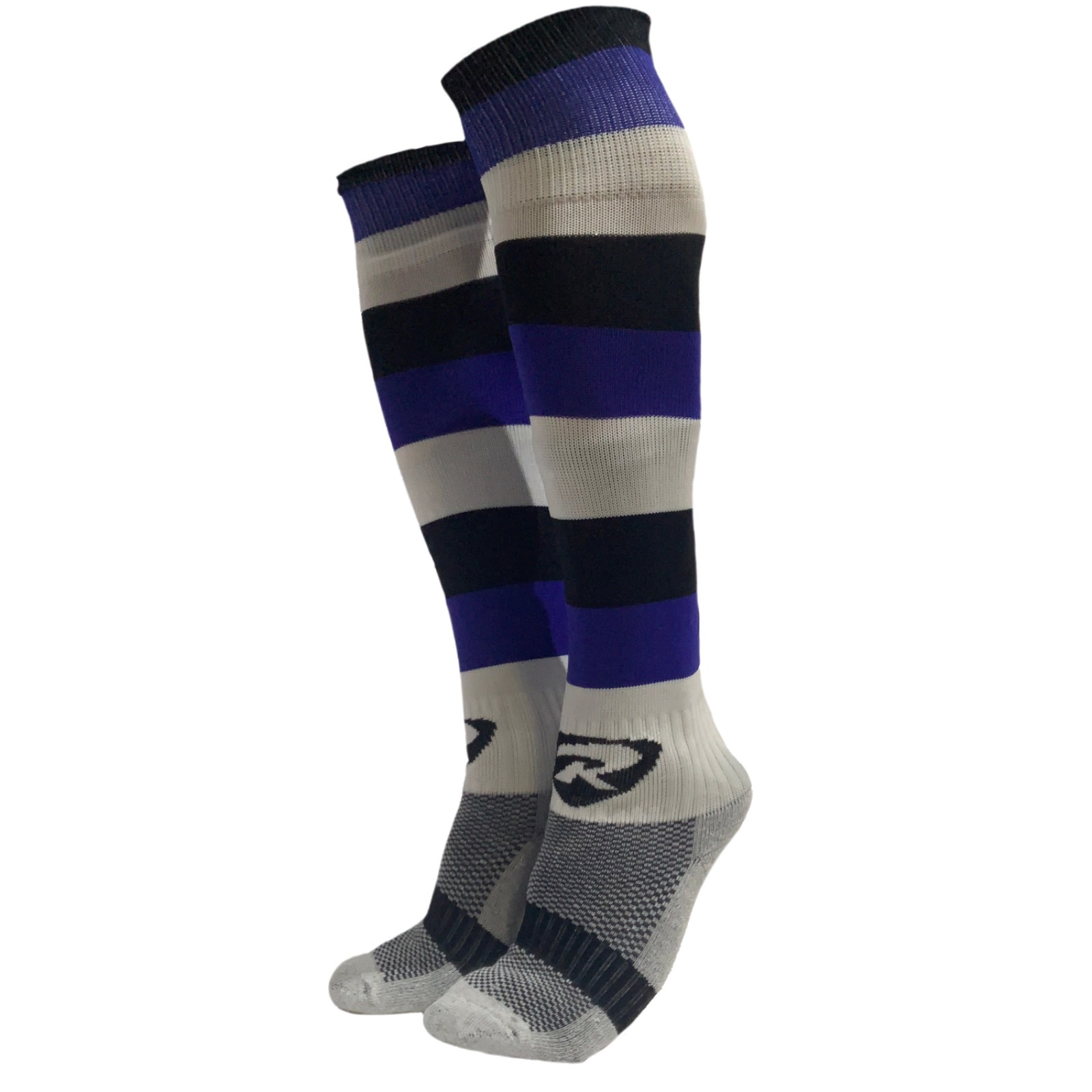 Rugbytech Hooped Sock (Sizes inf 9 - 2)