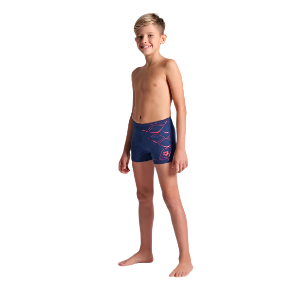 Arena Boys Losange Graphic Swim Shorts (Size 10-11 Years Only)