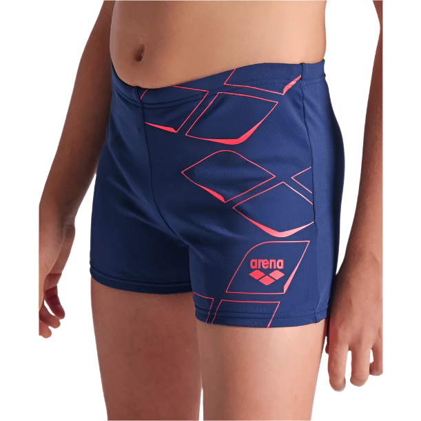 Arena Boys Losange Graphic Swim Shorts (Size 10-11 Years Only)