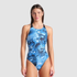 Arena Ladies Blue Flowers Swimsuit (Size 8 Only)
