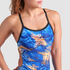 Arena Ladies Gold Leaves Swimsuit (Size 8 Only)