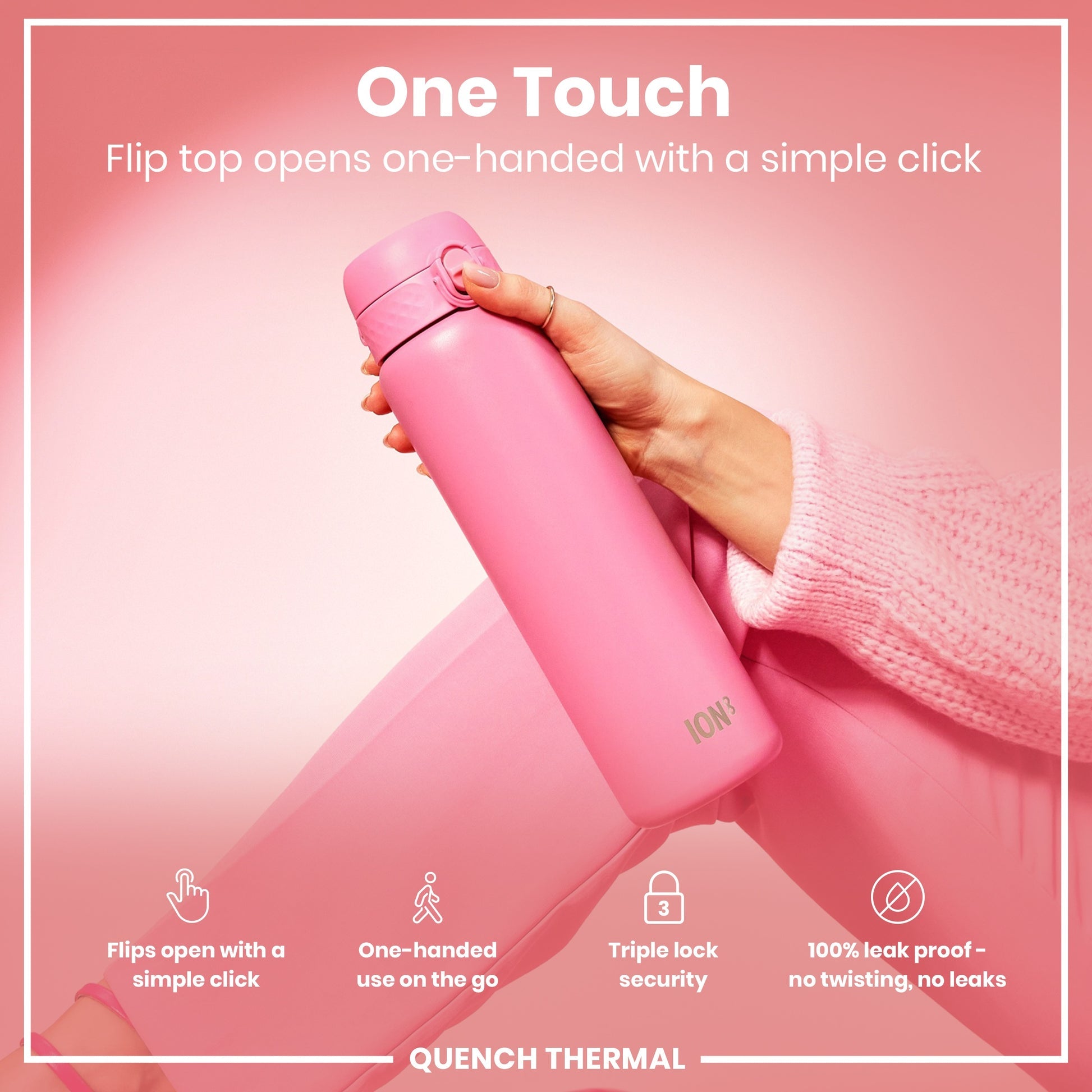 Ion8 Quench 920ml Waterbottle Insulated Steel