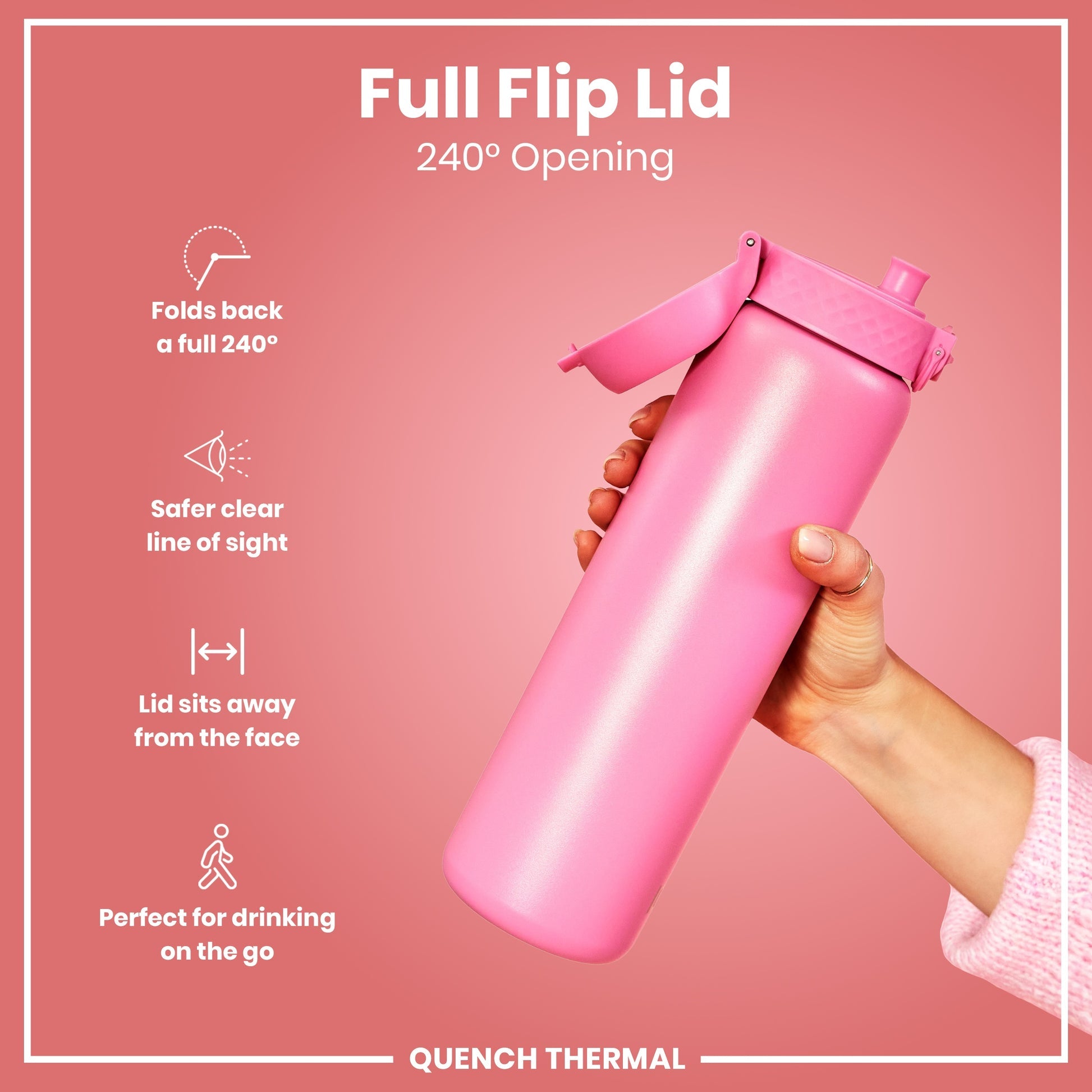 Ion8 Quench 920ml Waterbottle Insulated Steel