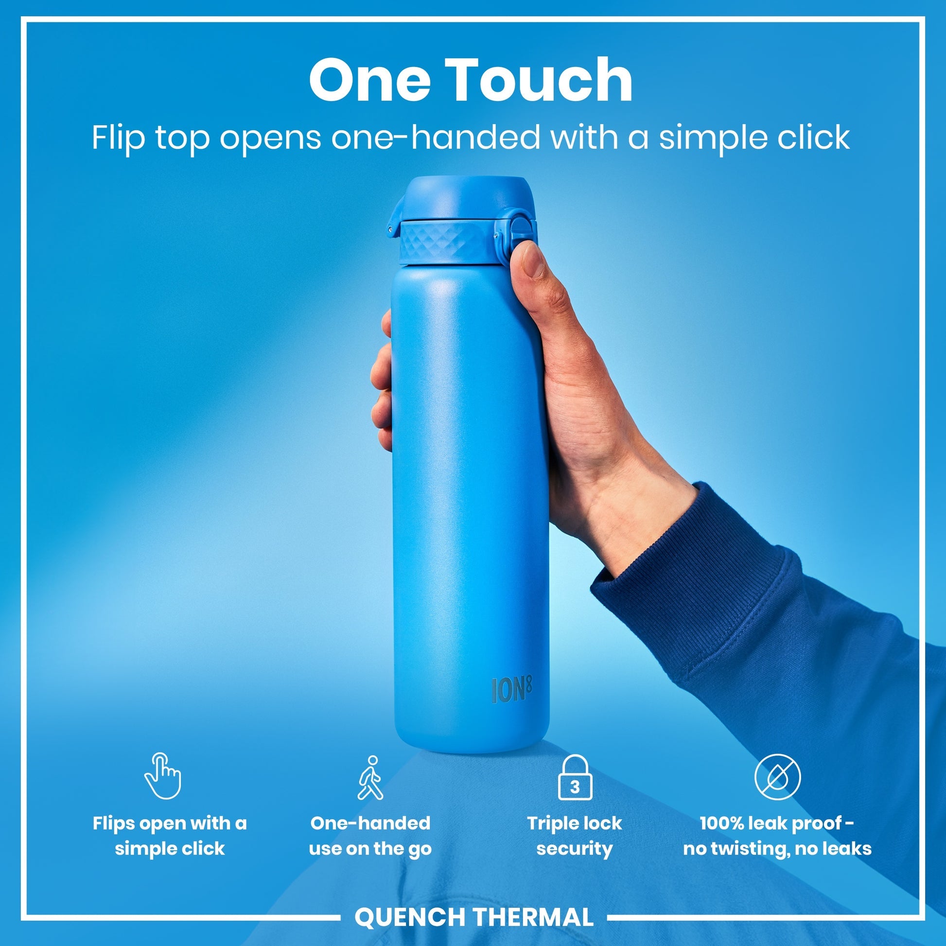 Ion8 Quench 920ml Waterbottle Insulated Steel