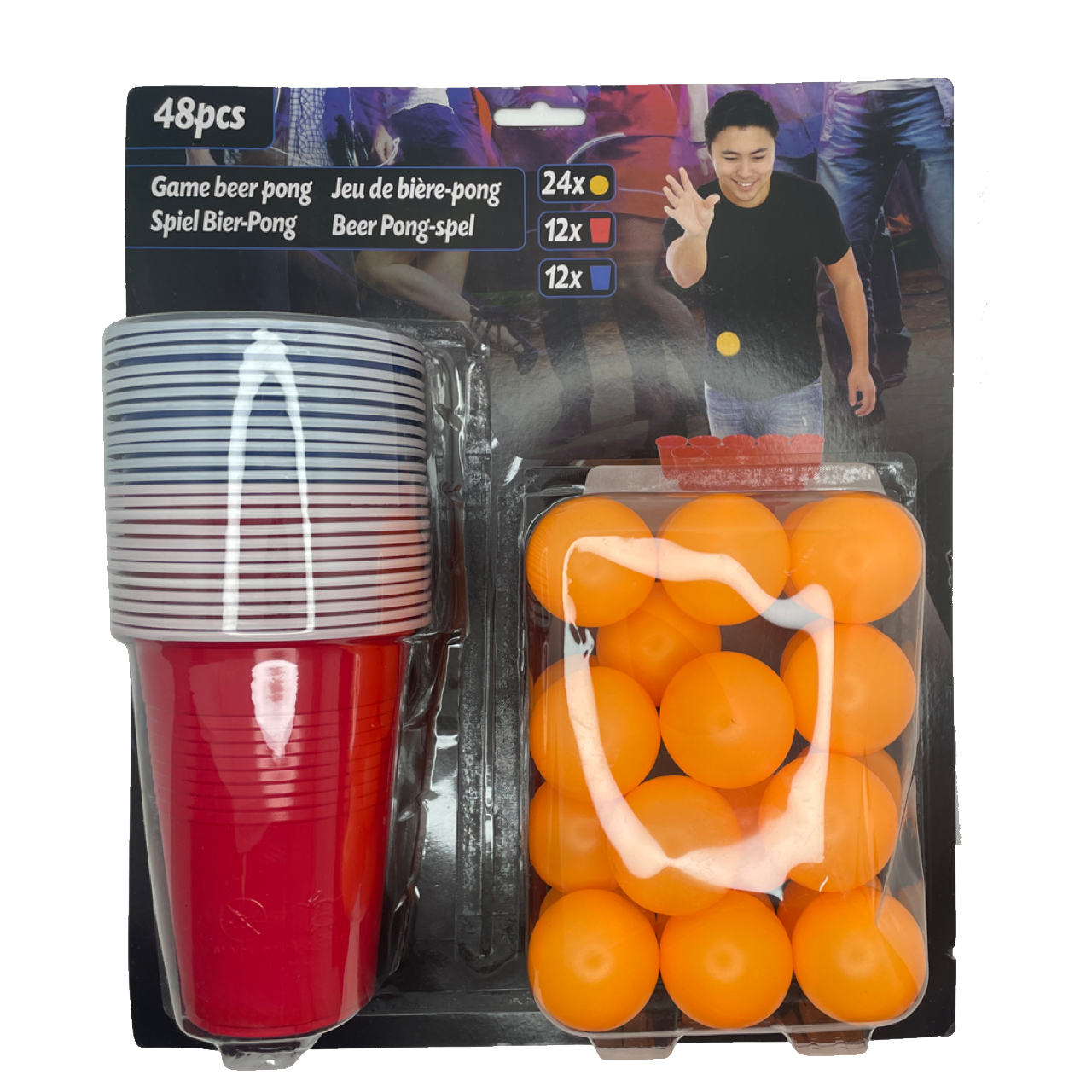 Beer Pong Game Set 48pcs