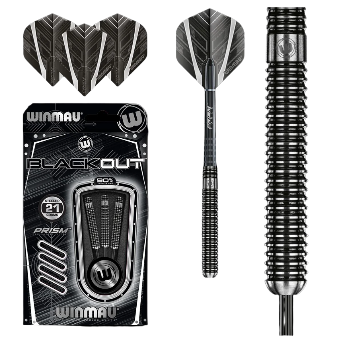 Winmau Blackout 90% Tungsten Darts
