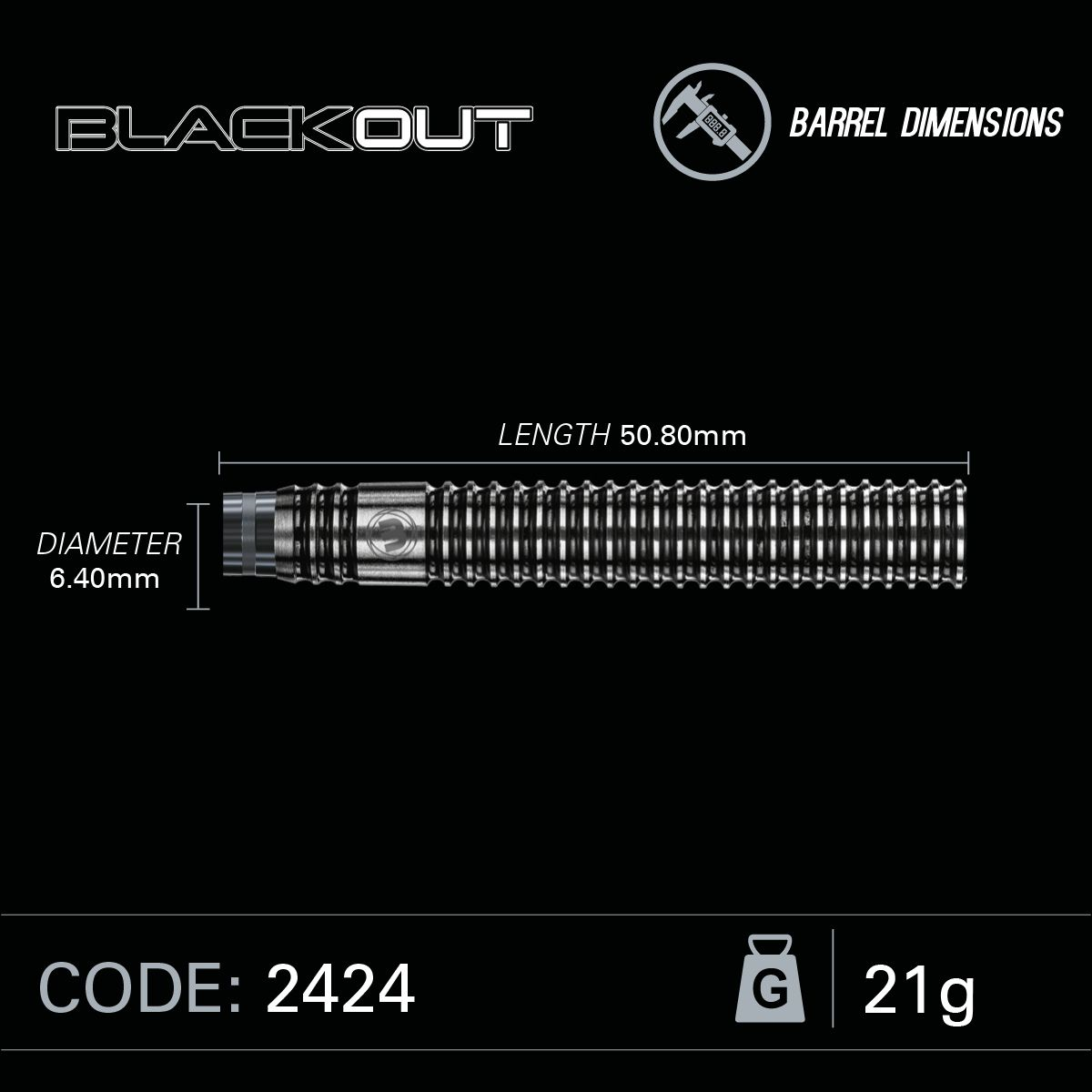 Winmau Blackout 90% Tungsten Darts