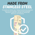 Ion8 Slim 600ml Stainless Steel Cats