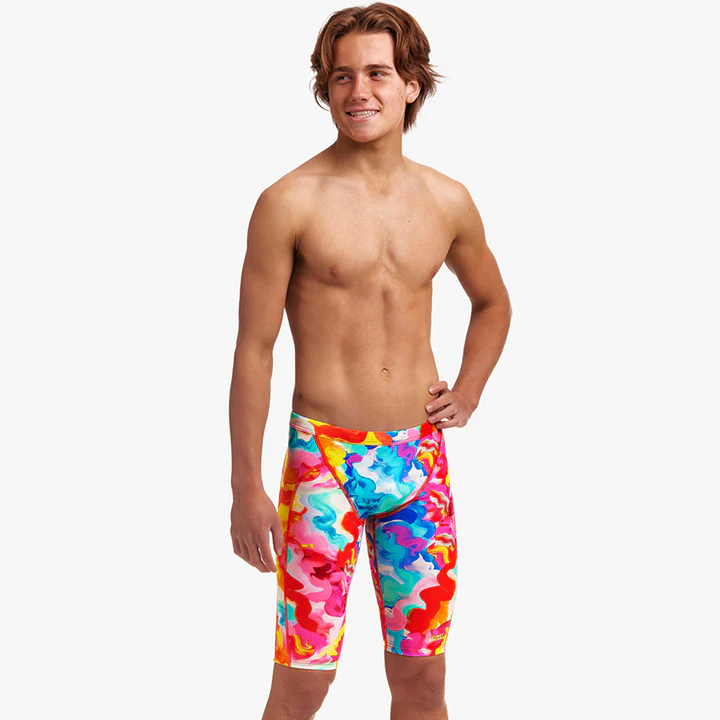 Funky Trunks Boys Training Jammers Messy Monet