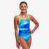 Funkita Girls Diamond Back One Piece Sea Breeze