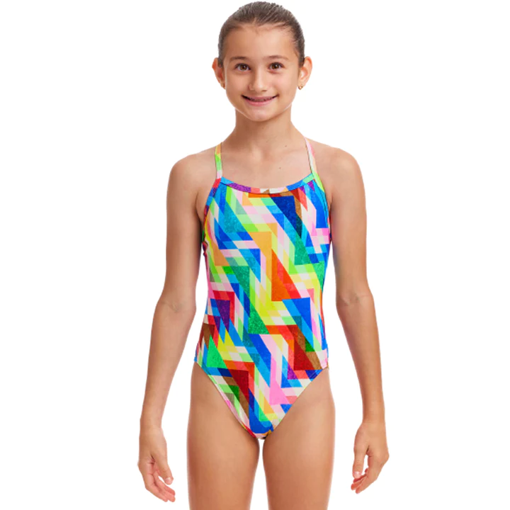 Funkita Girls Single Strap One Piece Hazy Daze