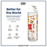 Ion8 Slim 500ml Waterbottle Football