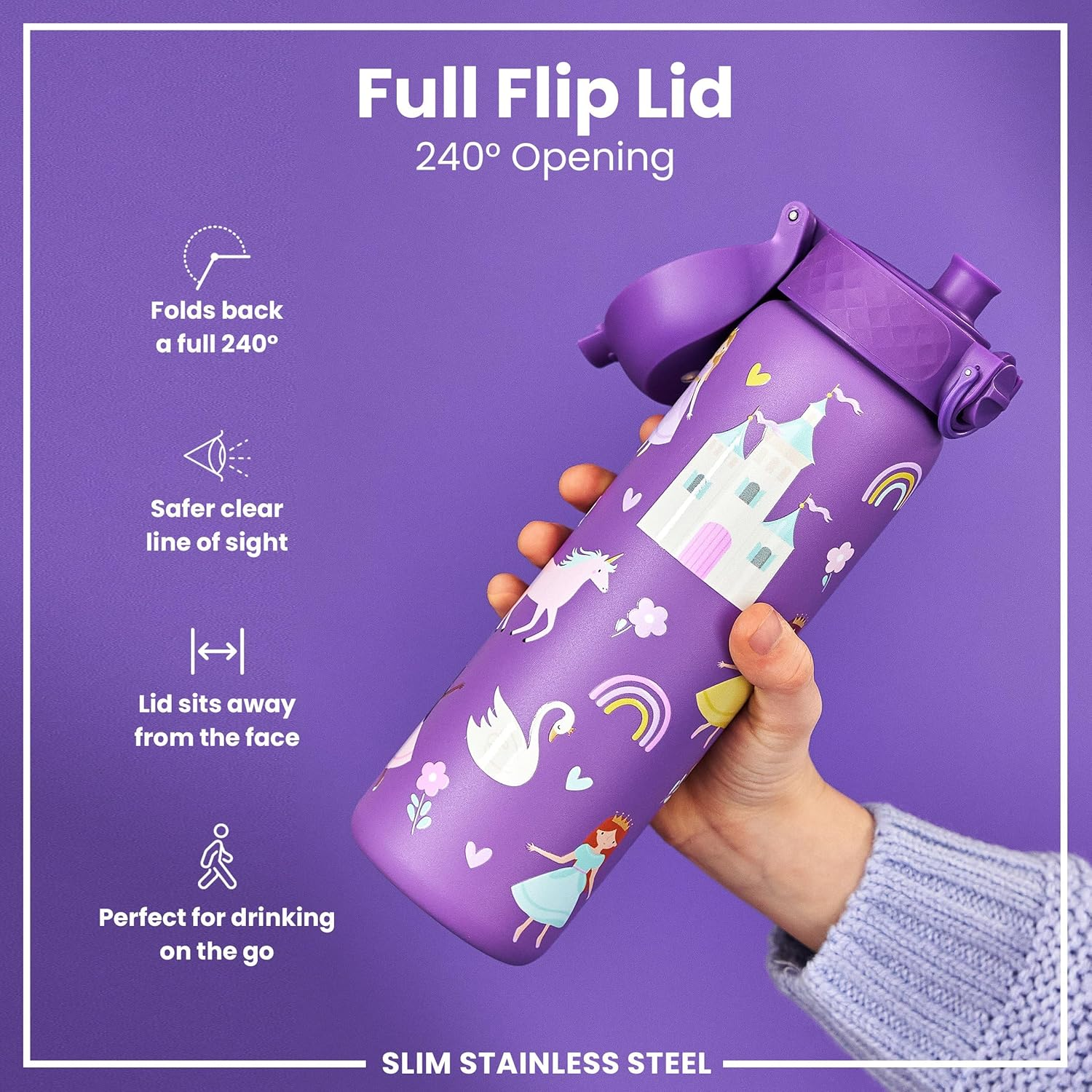 Ion8 Slim 600ml Stainless Steel Princess