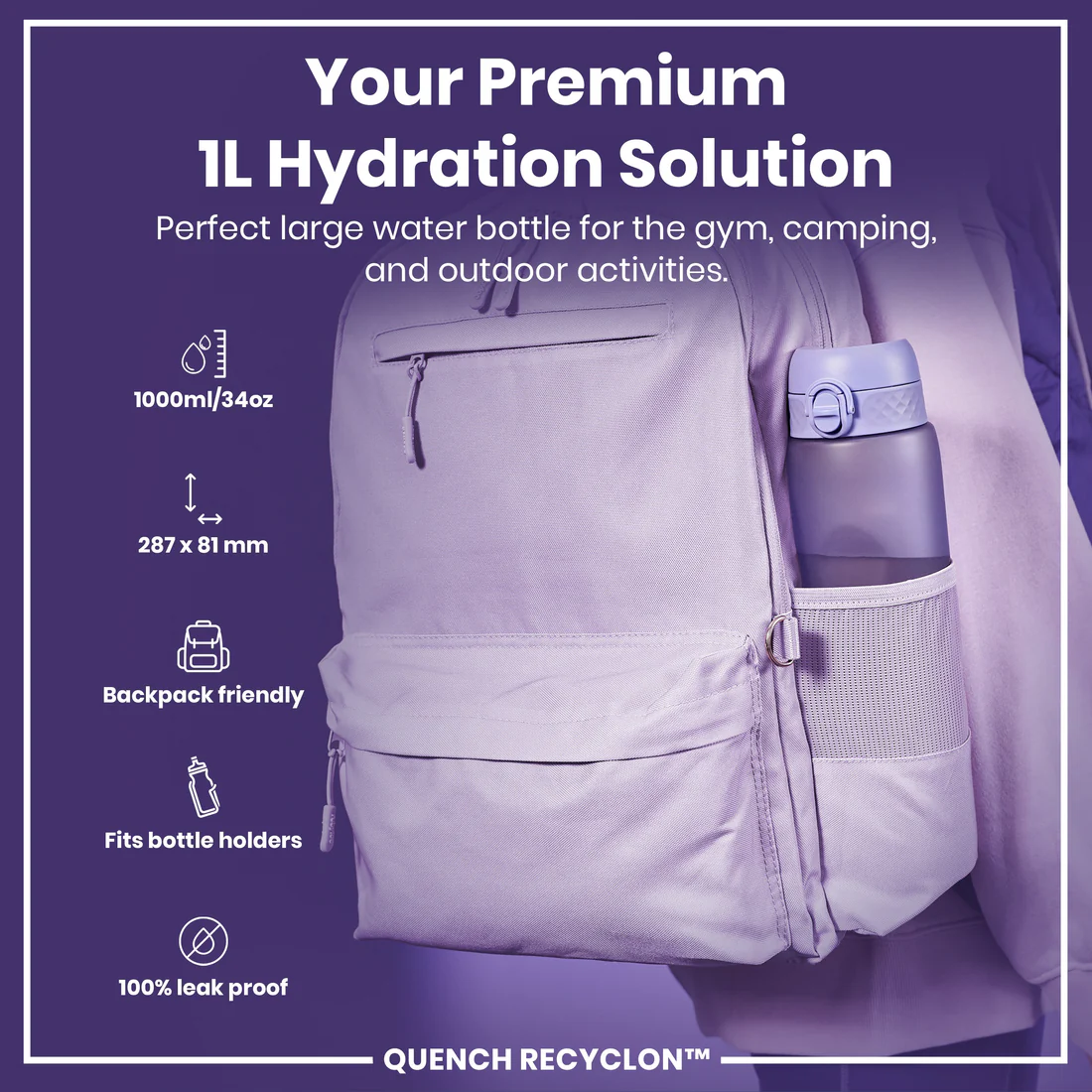 Ion8 Quench 1000ml Waterbottle
