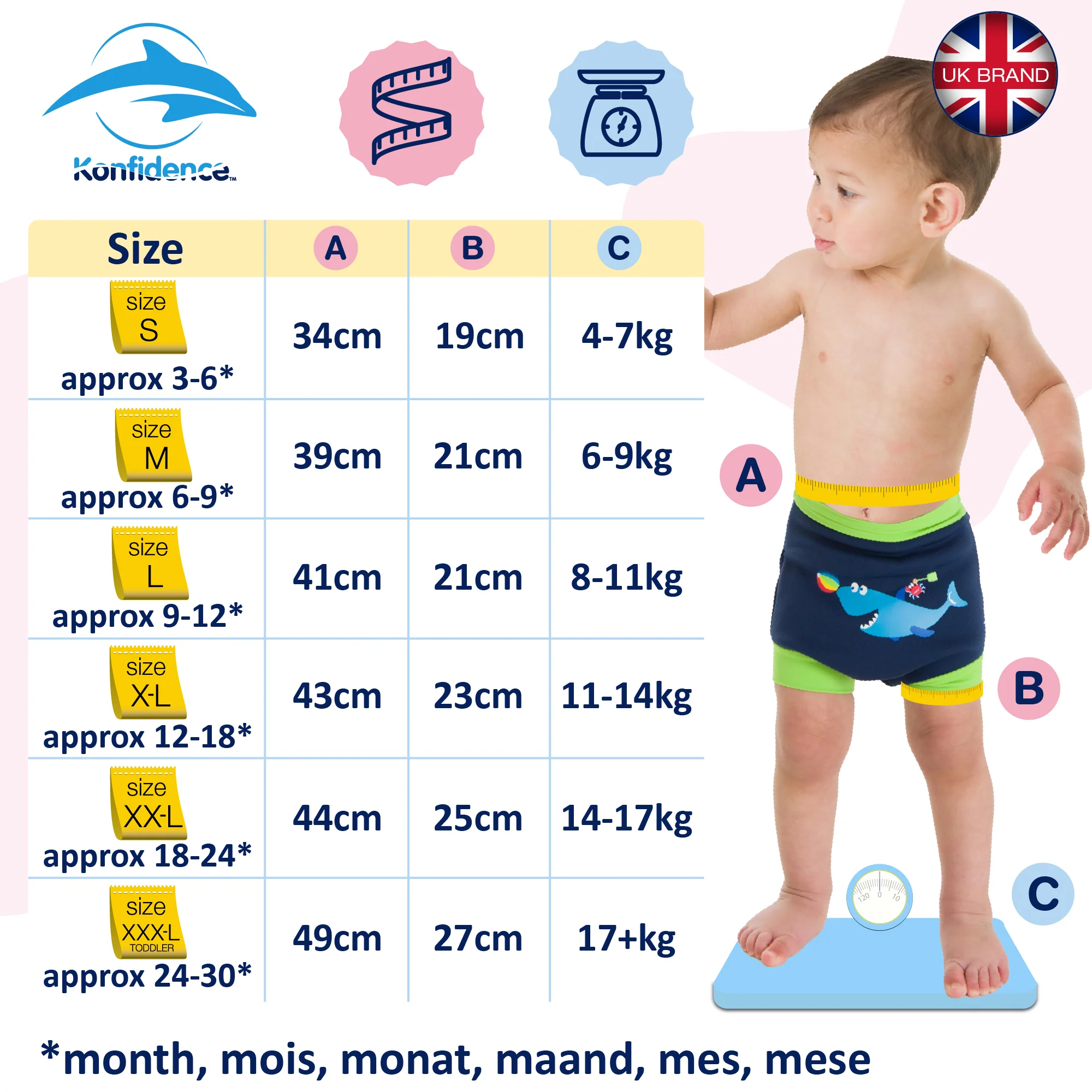 Konfidence Splashy Swim Nappy Cover