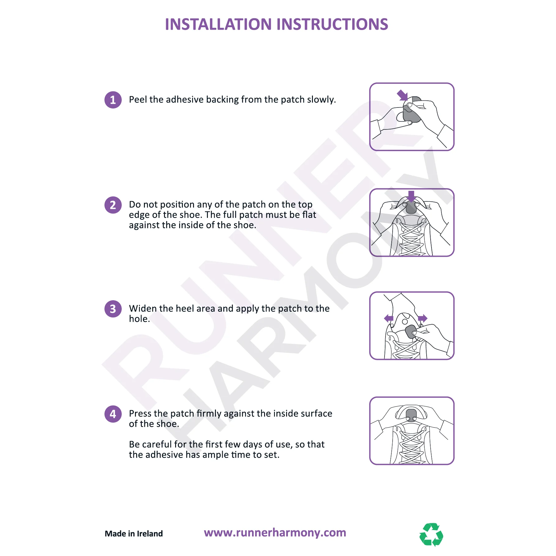 Runner Harmony Heel Repair Patch