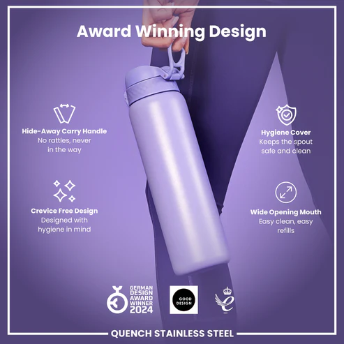 Ion8 Quench 1200ml Waterbottle Stainless Steel