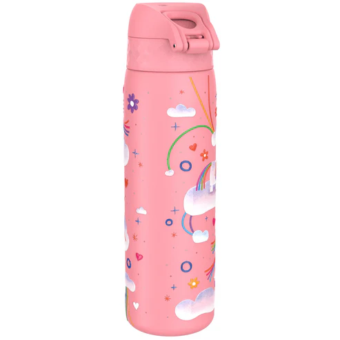Ion8 Slim 600ml Stainless Steel Unicorn Rainbow