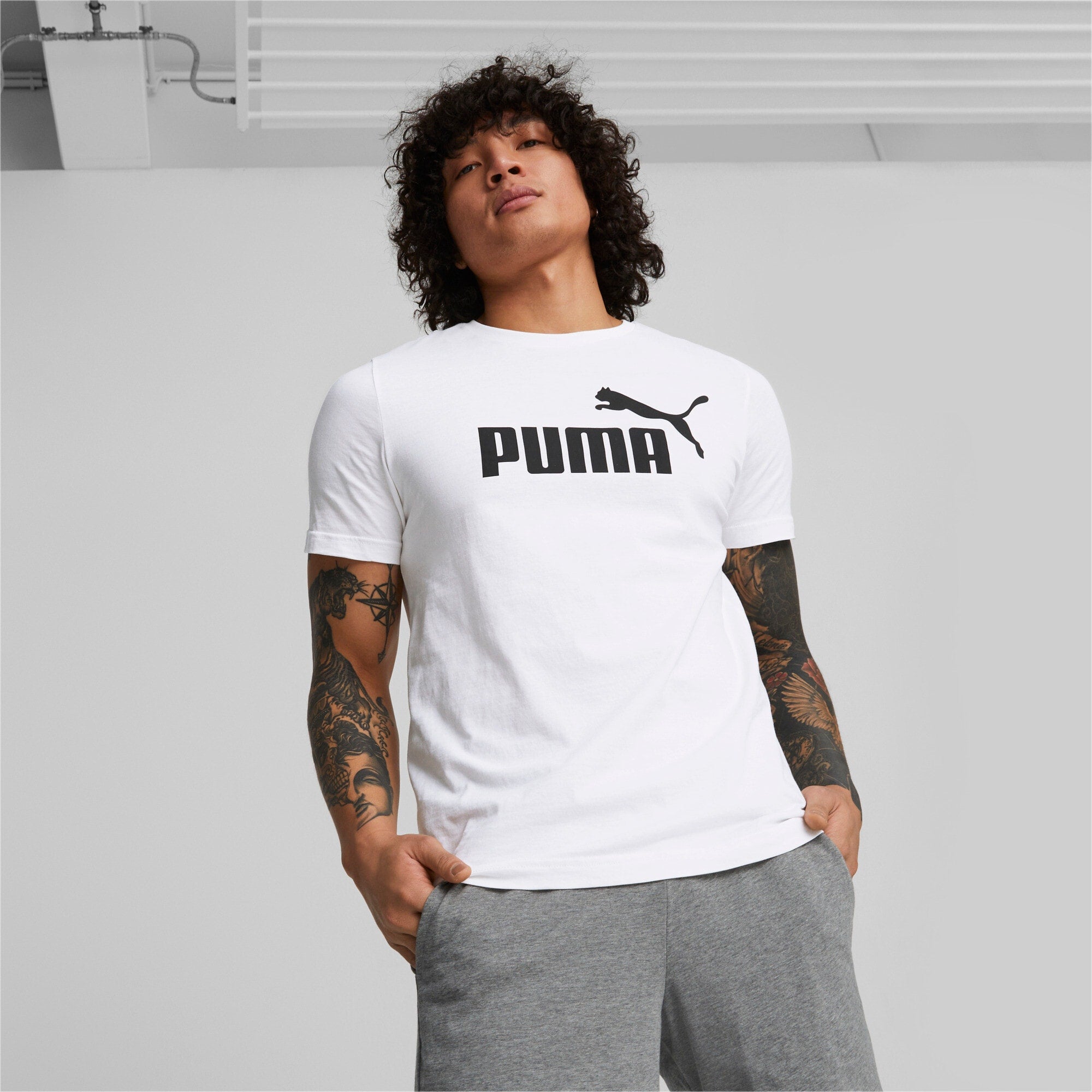 Puma Mens Ess Logo Tee (Size XXL Only)