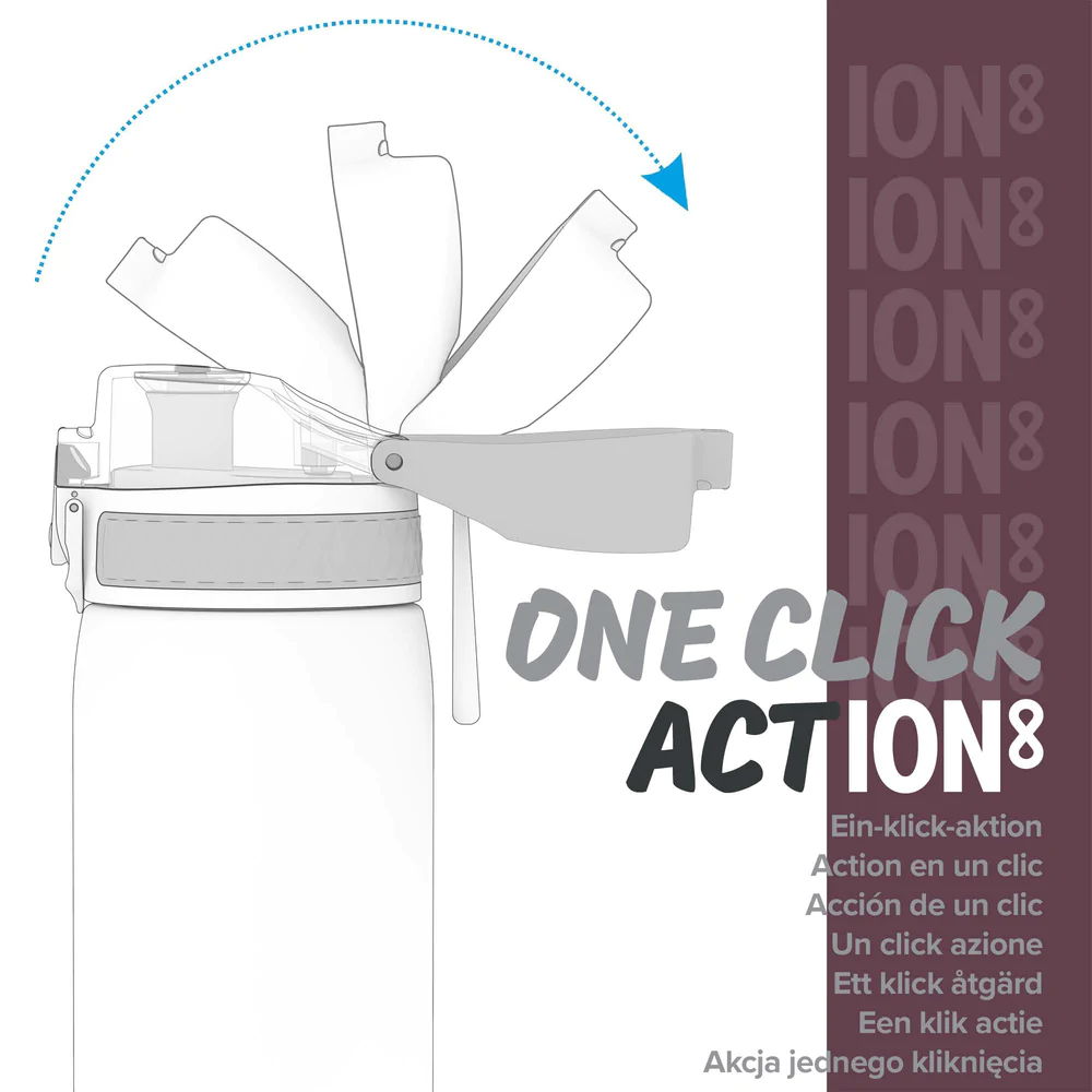 Ion8 Slim 600ml Waterbottle Wild Butterfly