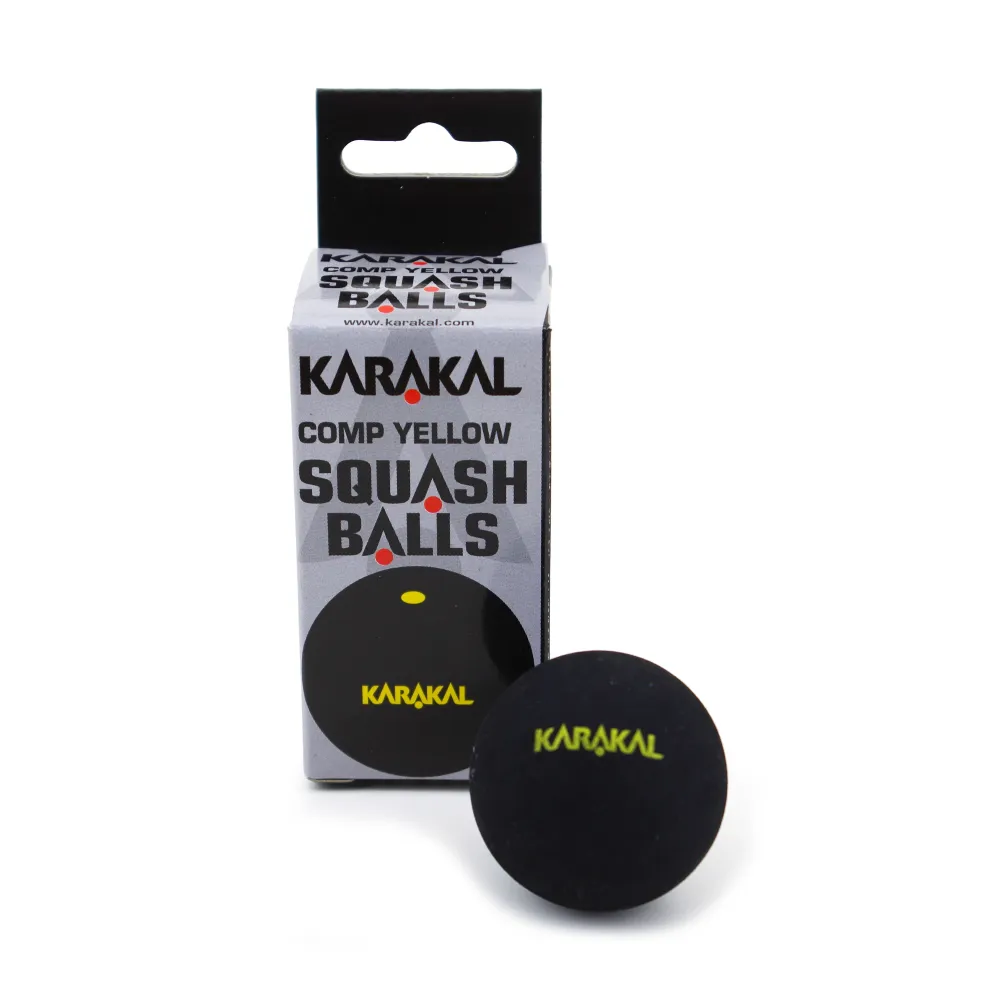 Karakal Yellow Dot Squash Balls 2 Pack