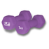 Urban Fitness Hex Dumbbells Neoprene Covered (Pair) (Purple, 2 x 1kg)