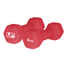 Urban Fitness Hex Dumbbells Neoprene Covered (Pair) (Red 2 x 4kg)