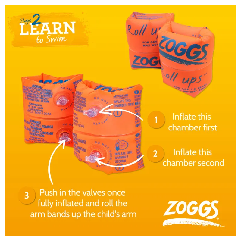 Zoggs Roll Ups Armbands